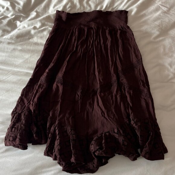 Free People - River Concertible Skirt - Brown - Picture 8 of 8